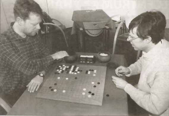 Rob en Kees spelen go