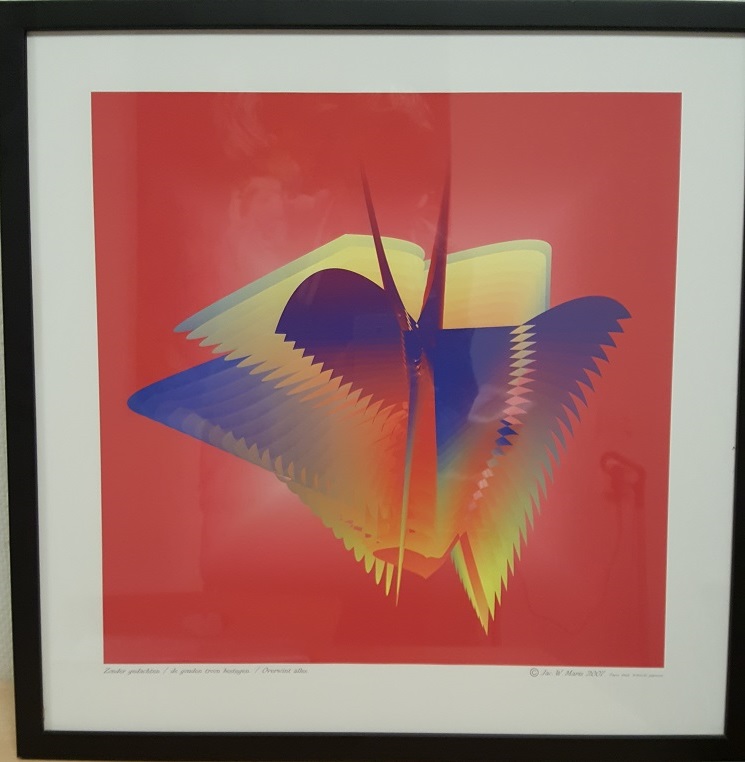 Zonder gedachten / de gouden troon bestegen / overwint alles (c) Jac W Maris, 2007